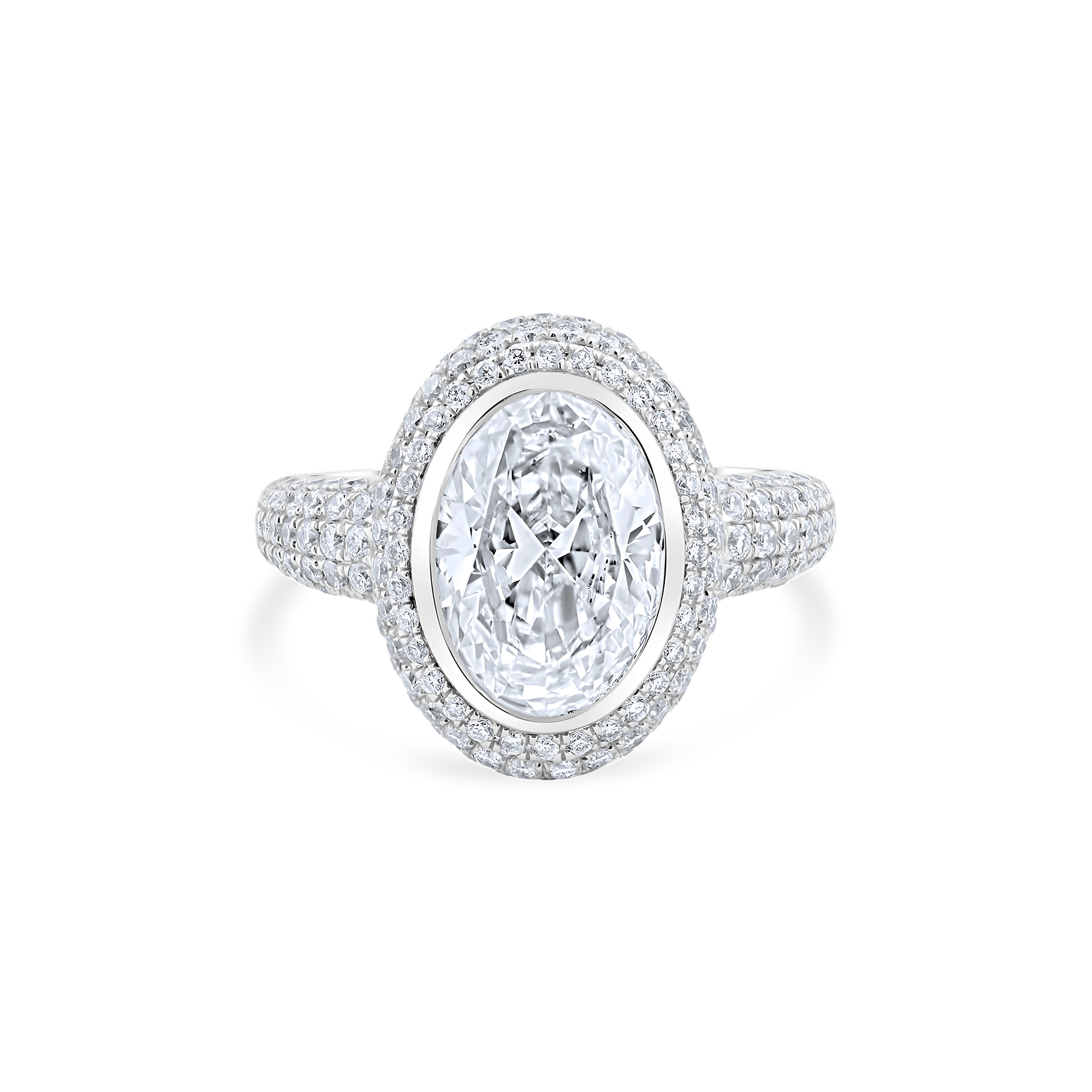 OVAL DIAMOND PINKY RING