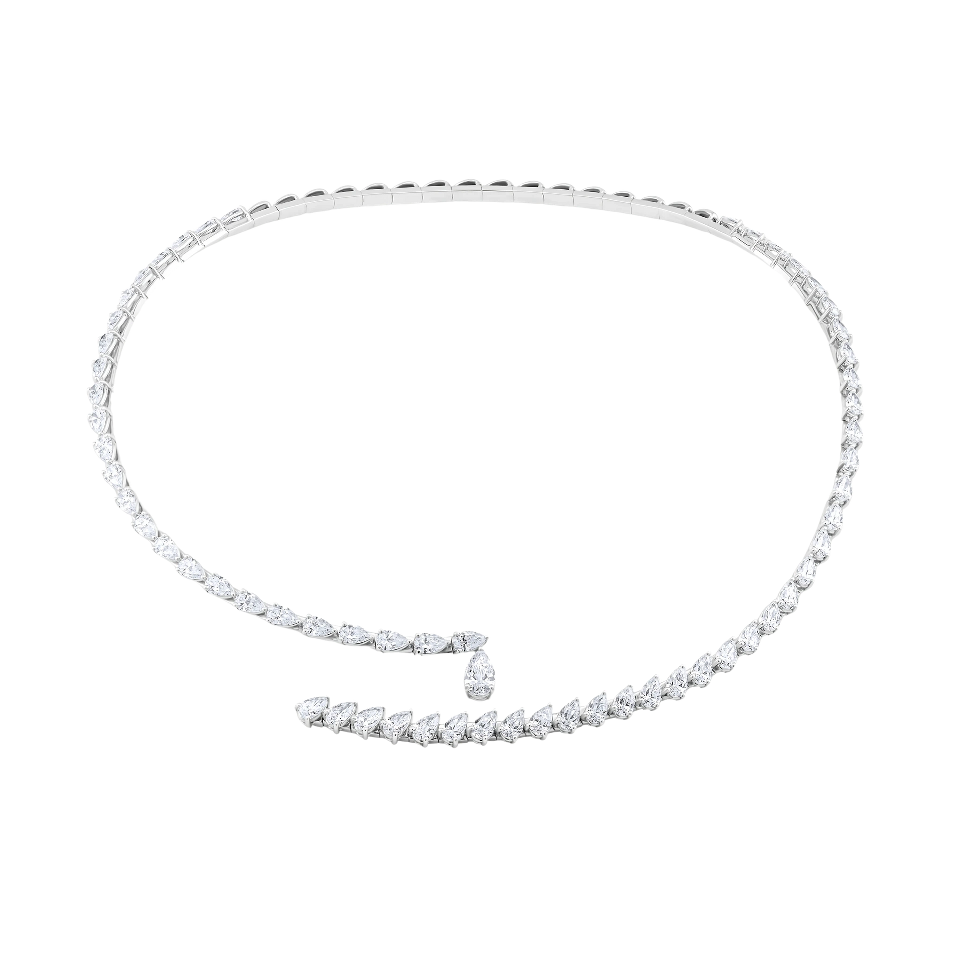 Pear Diamonds Necklace