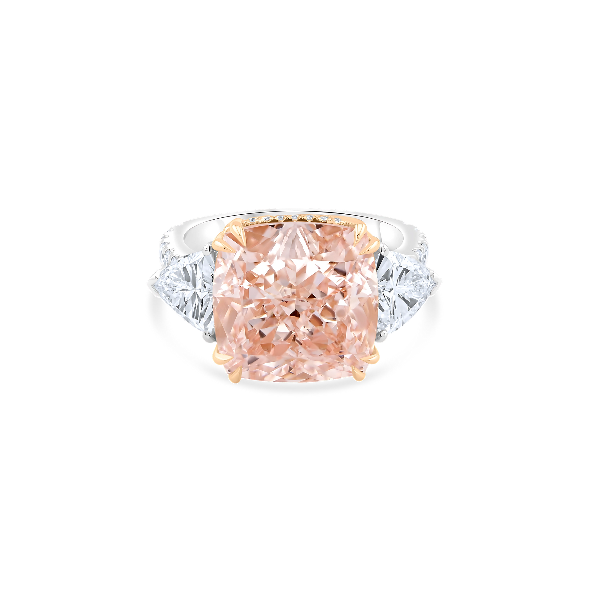 CUSHION PINK DIAMOND RING