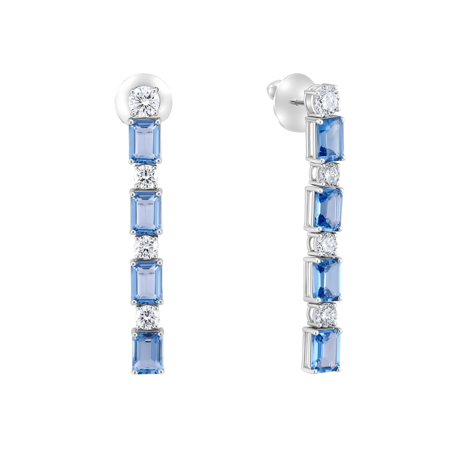 Topaz & Diamonds Earrings