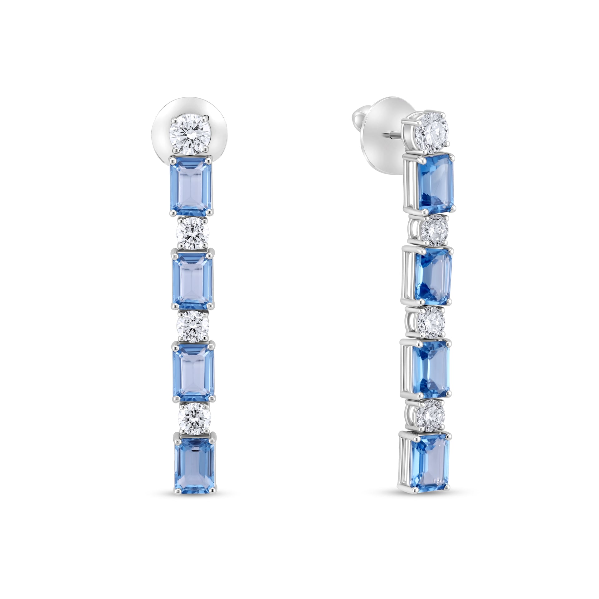 Topaz & Diamonds Earrings
