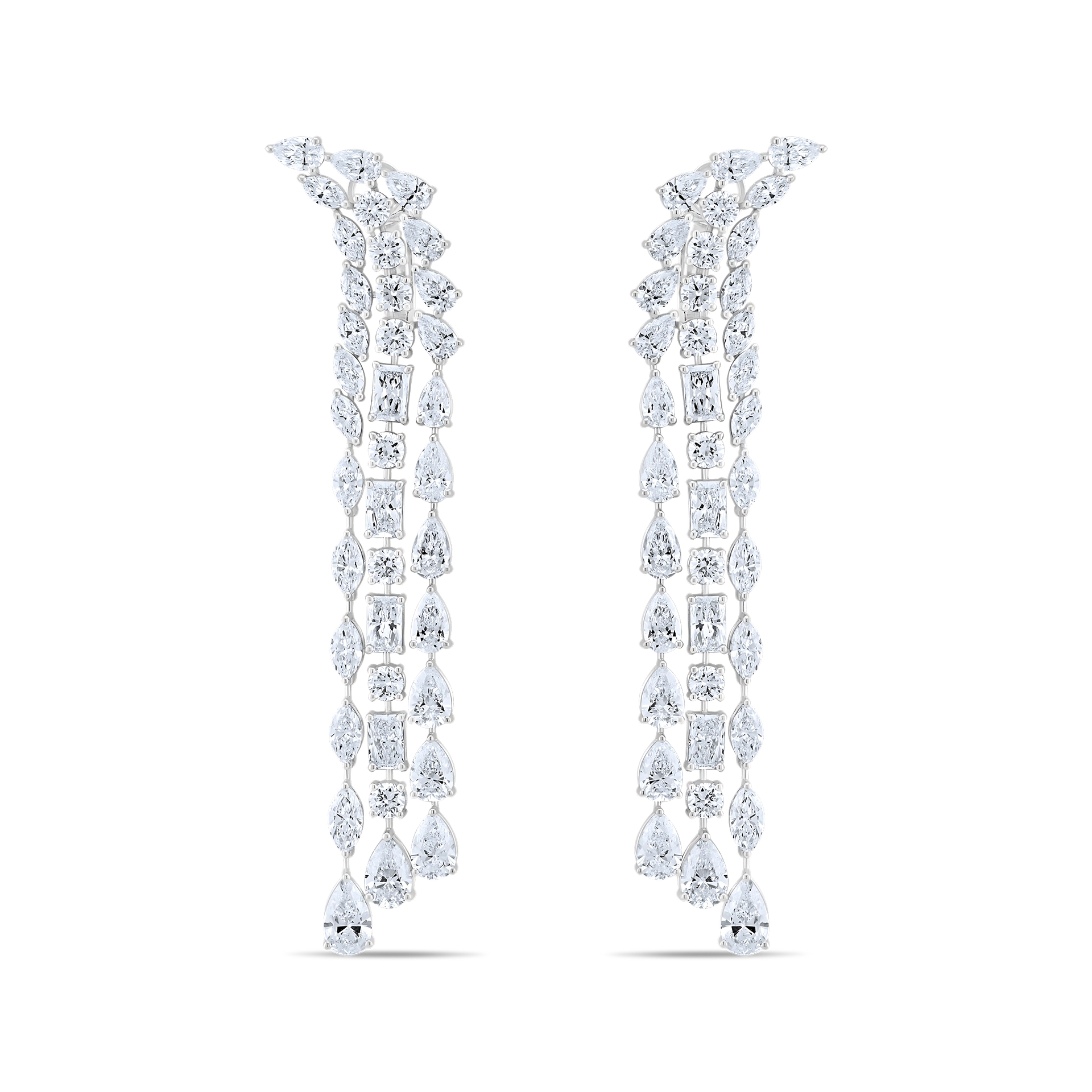 MULTI-SHAPE DIAMOND EARRINGS