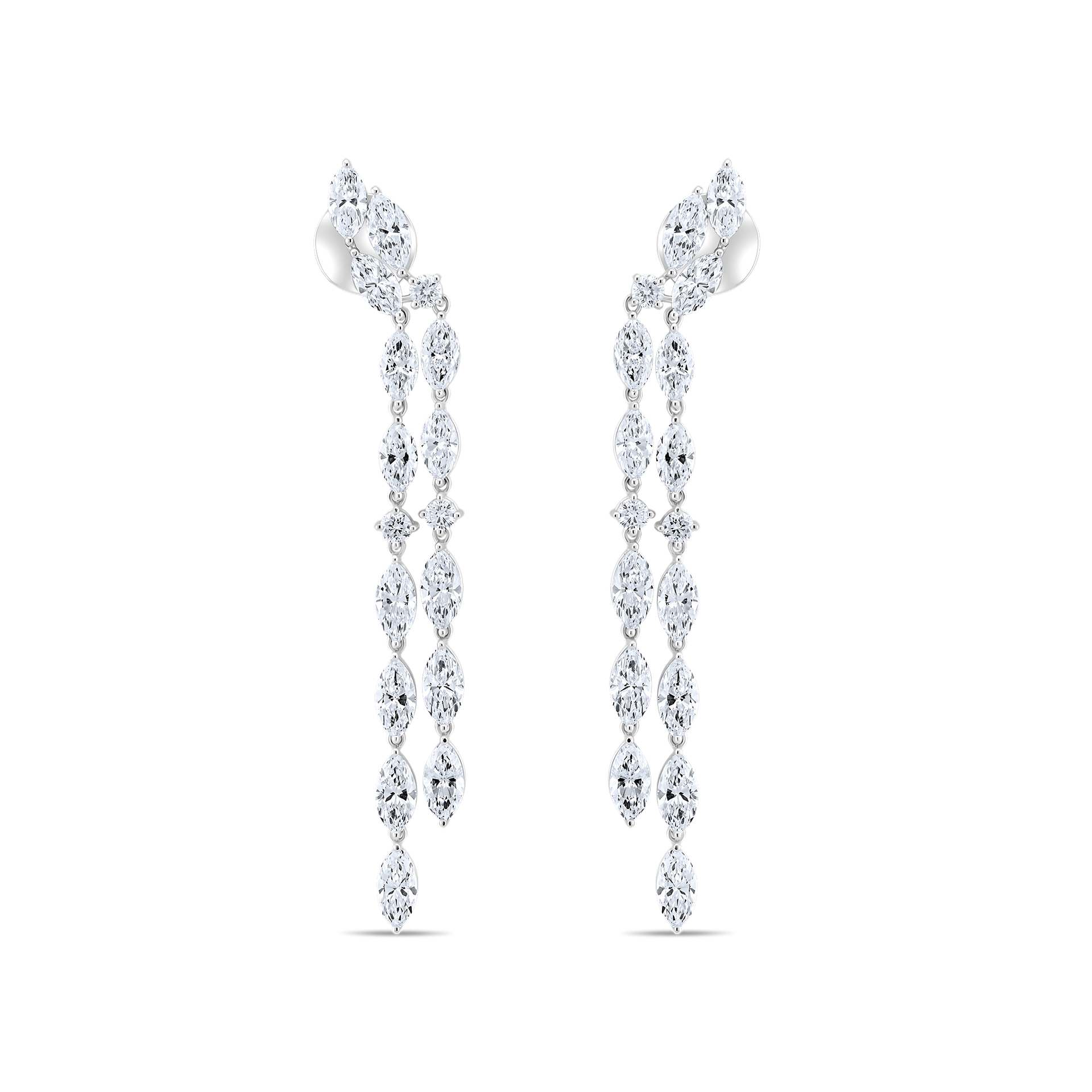 MARQUISE DIAMOND DROP EARRINGS