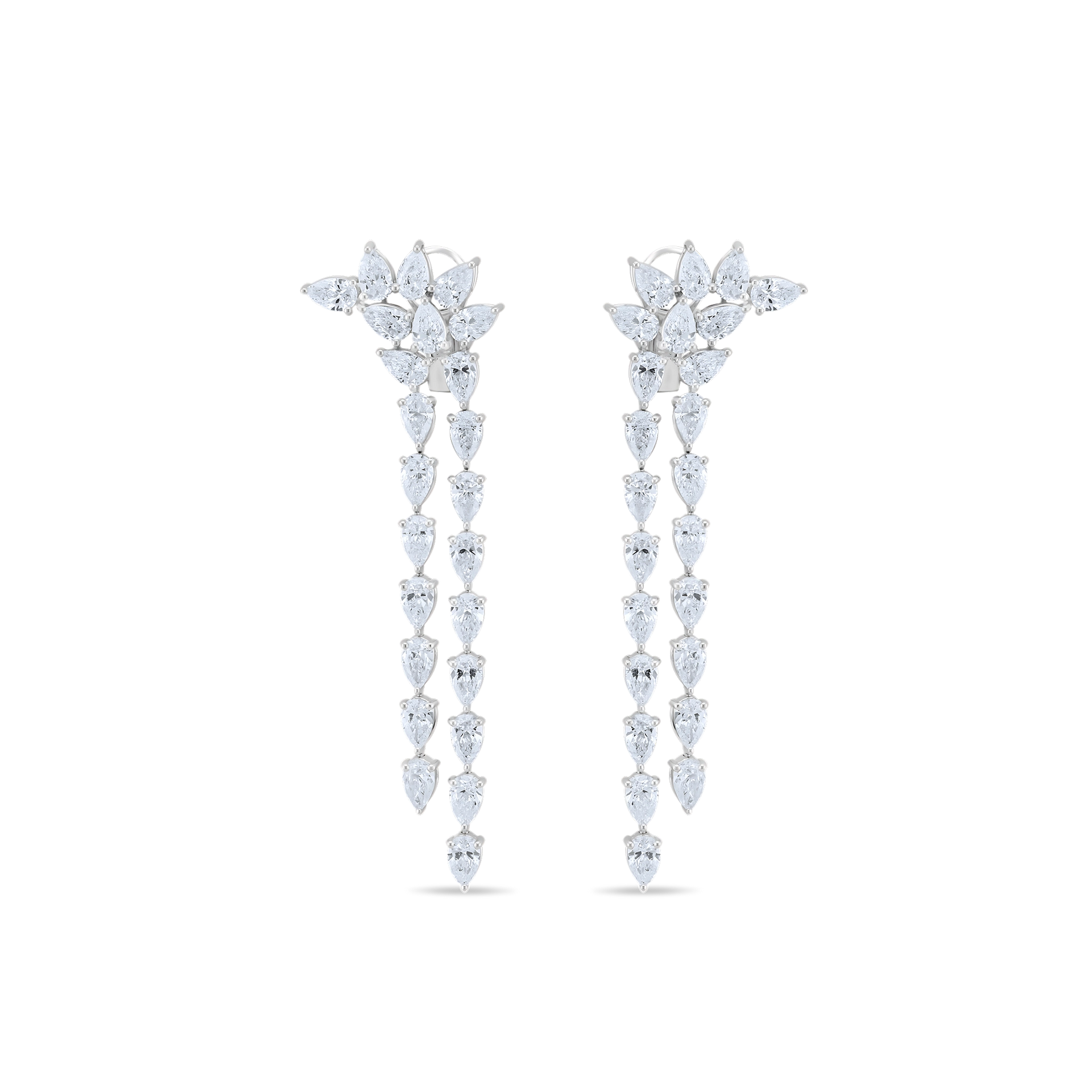 PEAR DIAMOND DROP EARRINGS