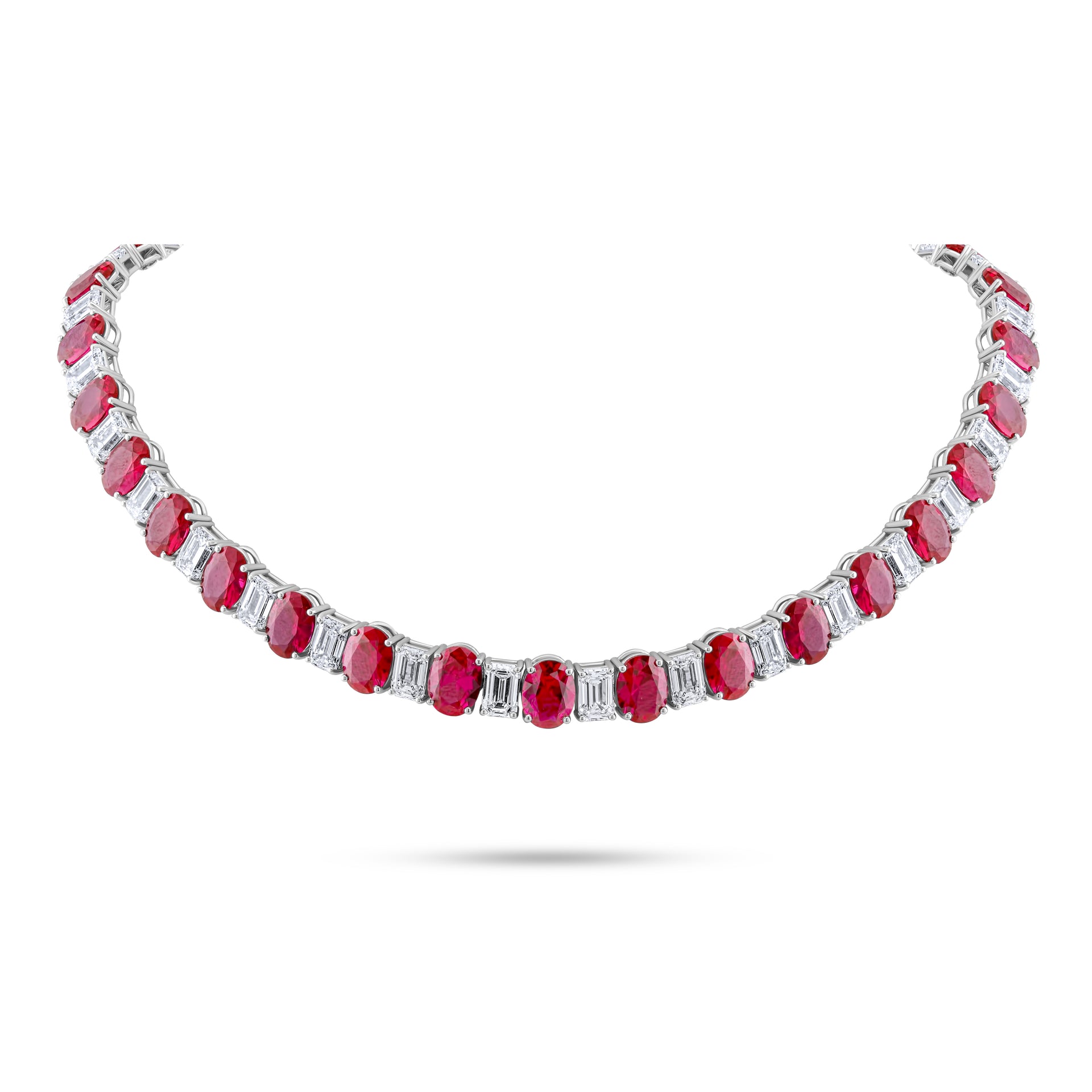 Ruby & Diamond Neckalce