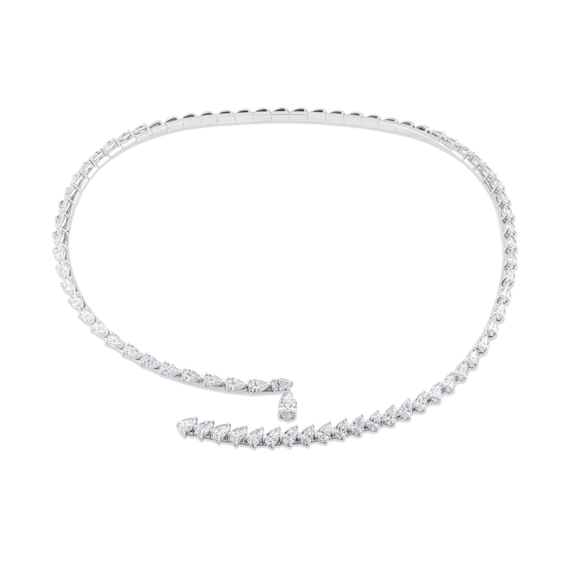 Pear Diamonds Necklace