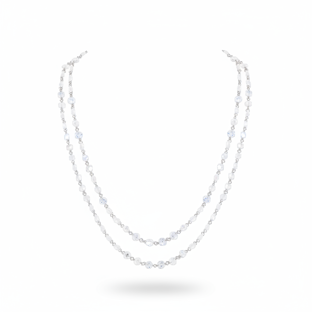 DIAMOND STATION LAYERED NECKLACE