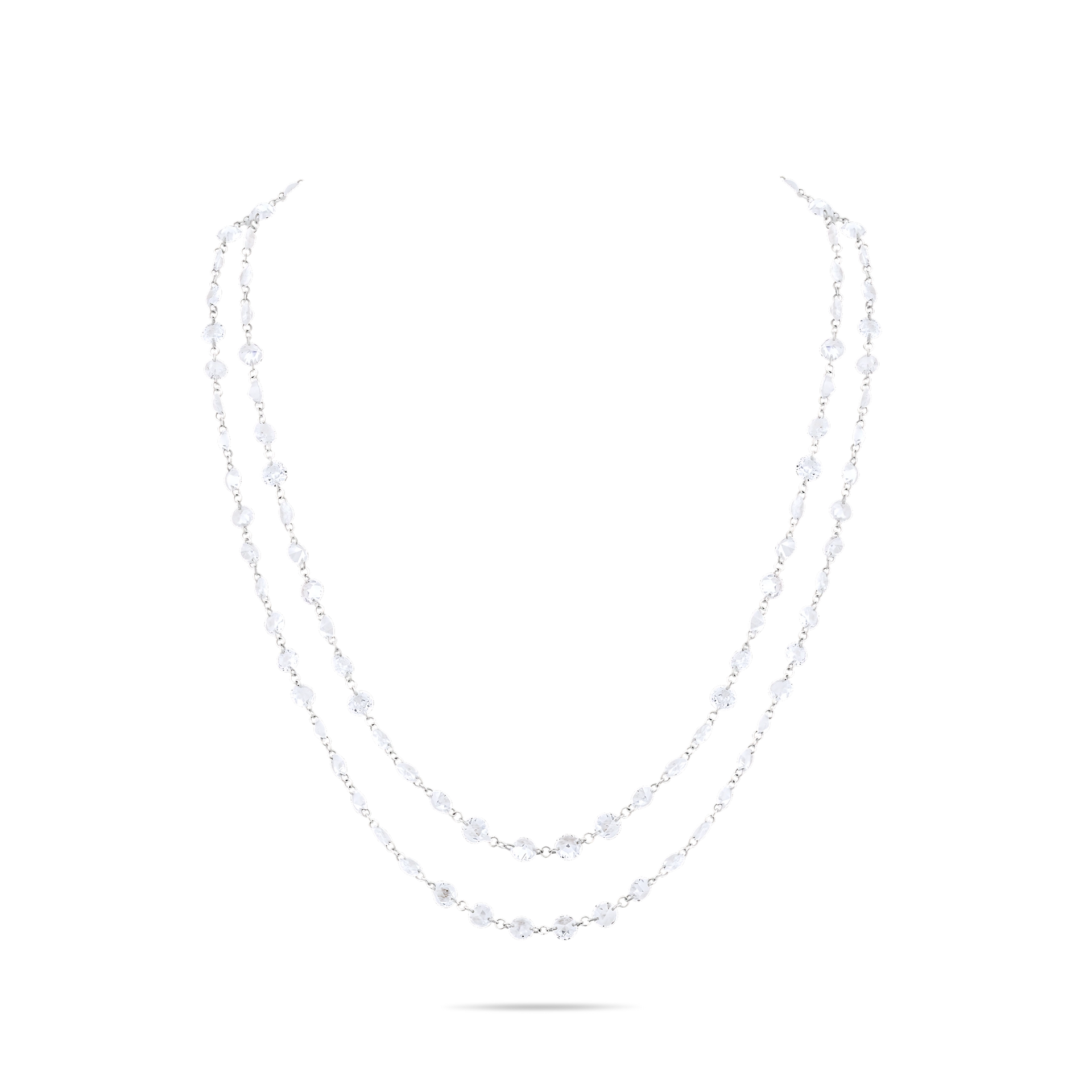 DIAMOND STATION LAYERED NECKLACE