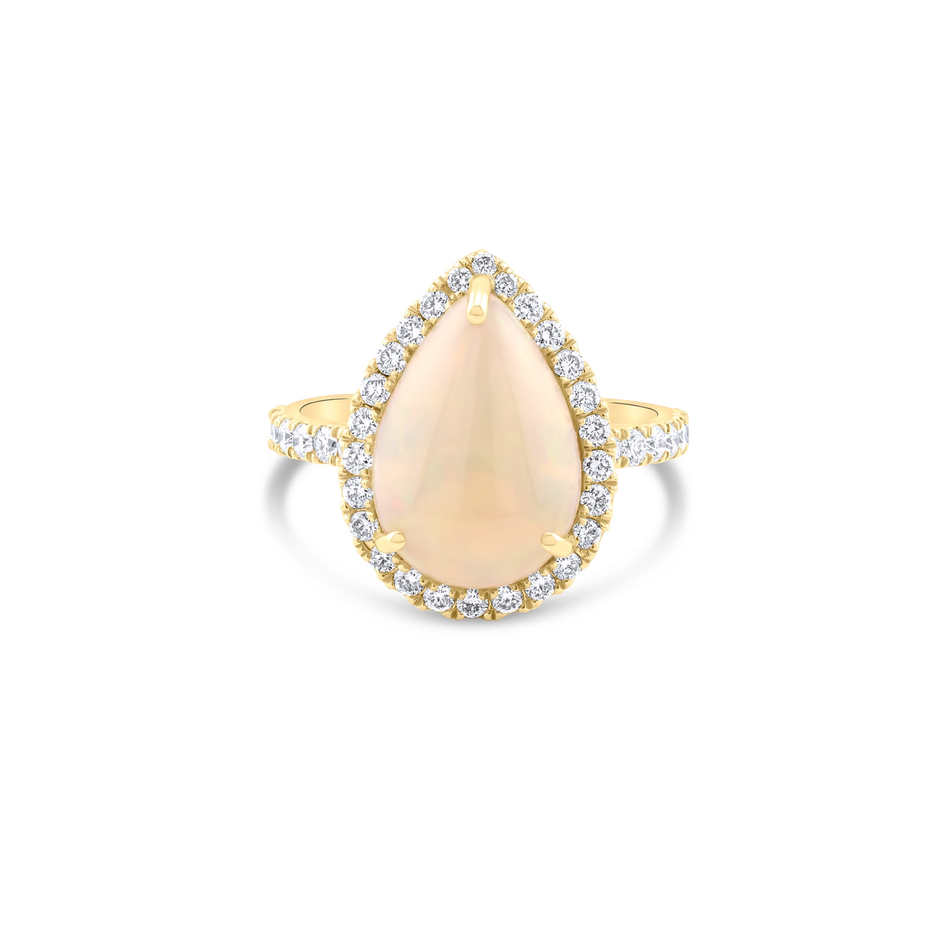 Opal Diamond Ring