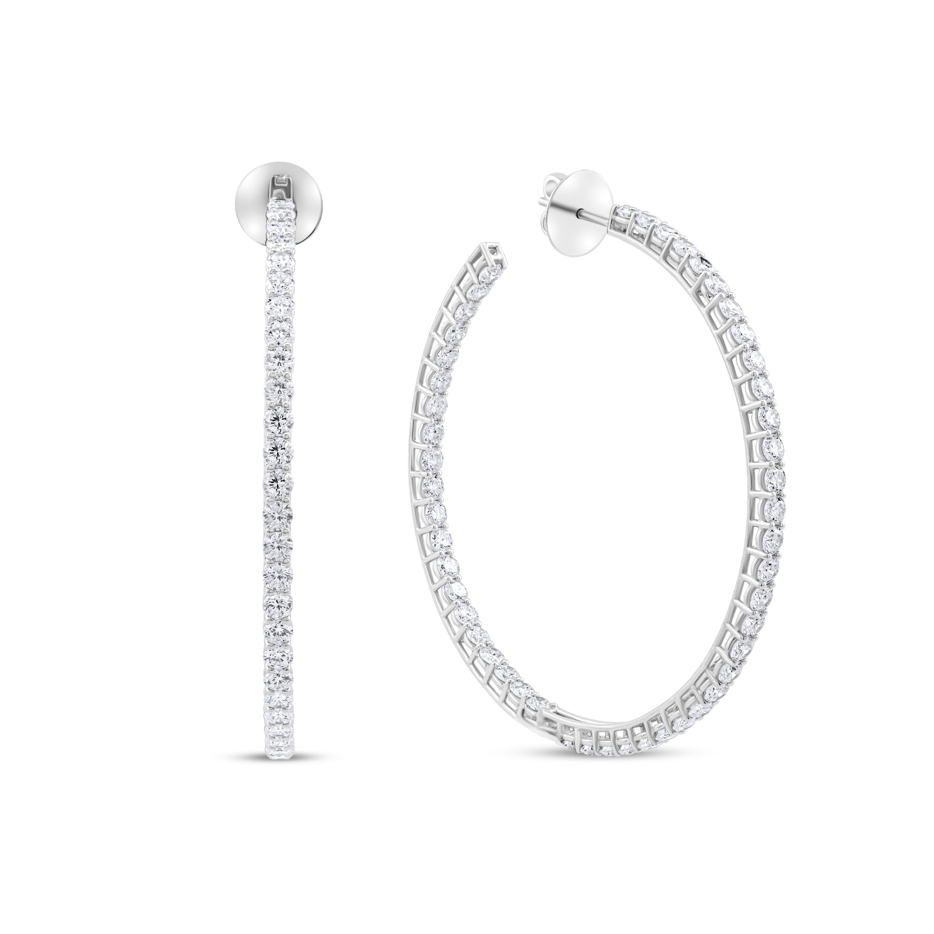 Round Diamond Earrings