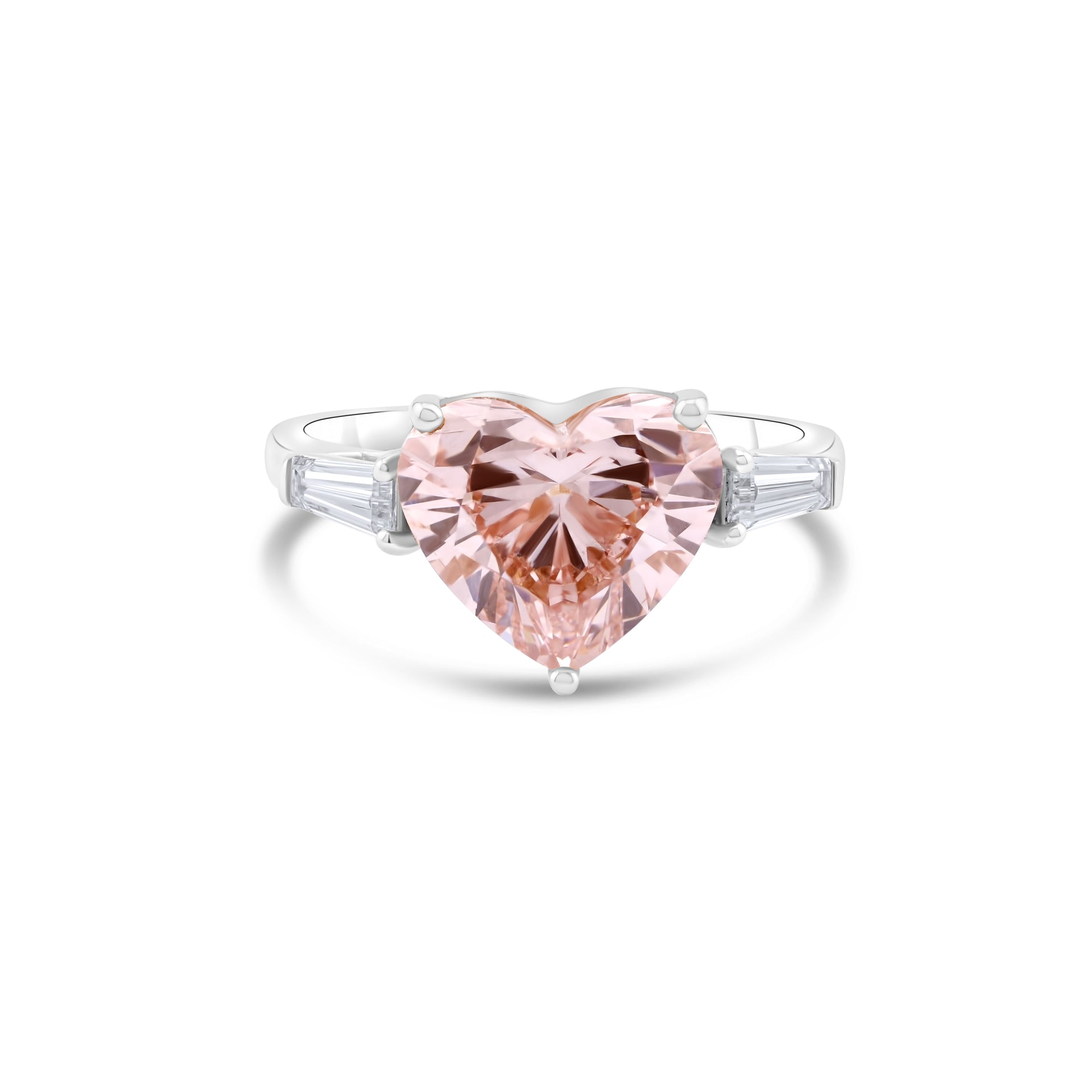 Pink Heart Diamond Ring