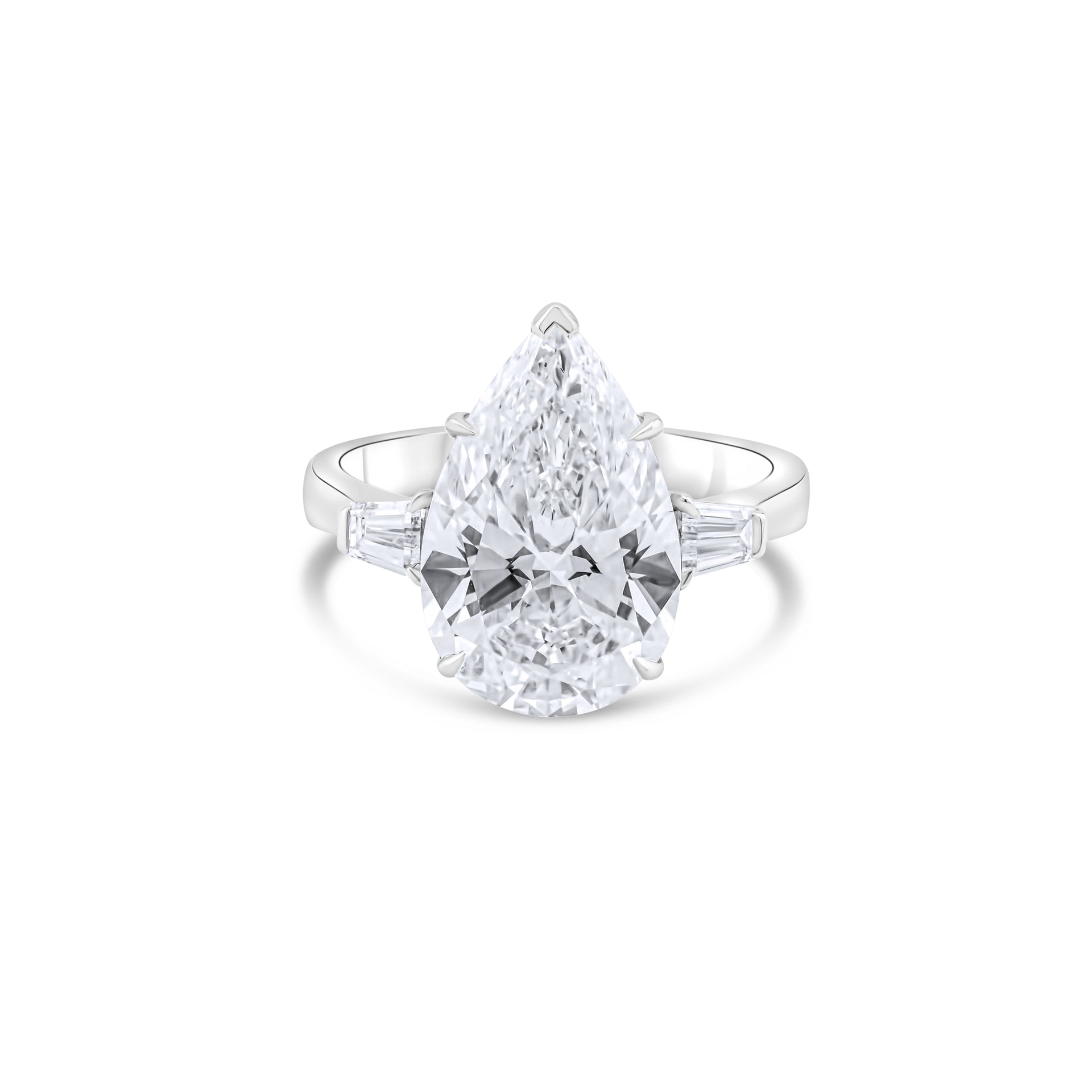 Pear Diamond White Gold