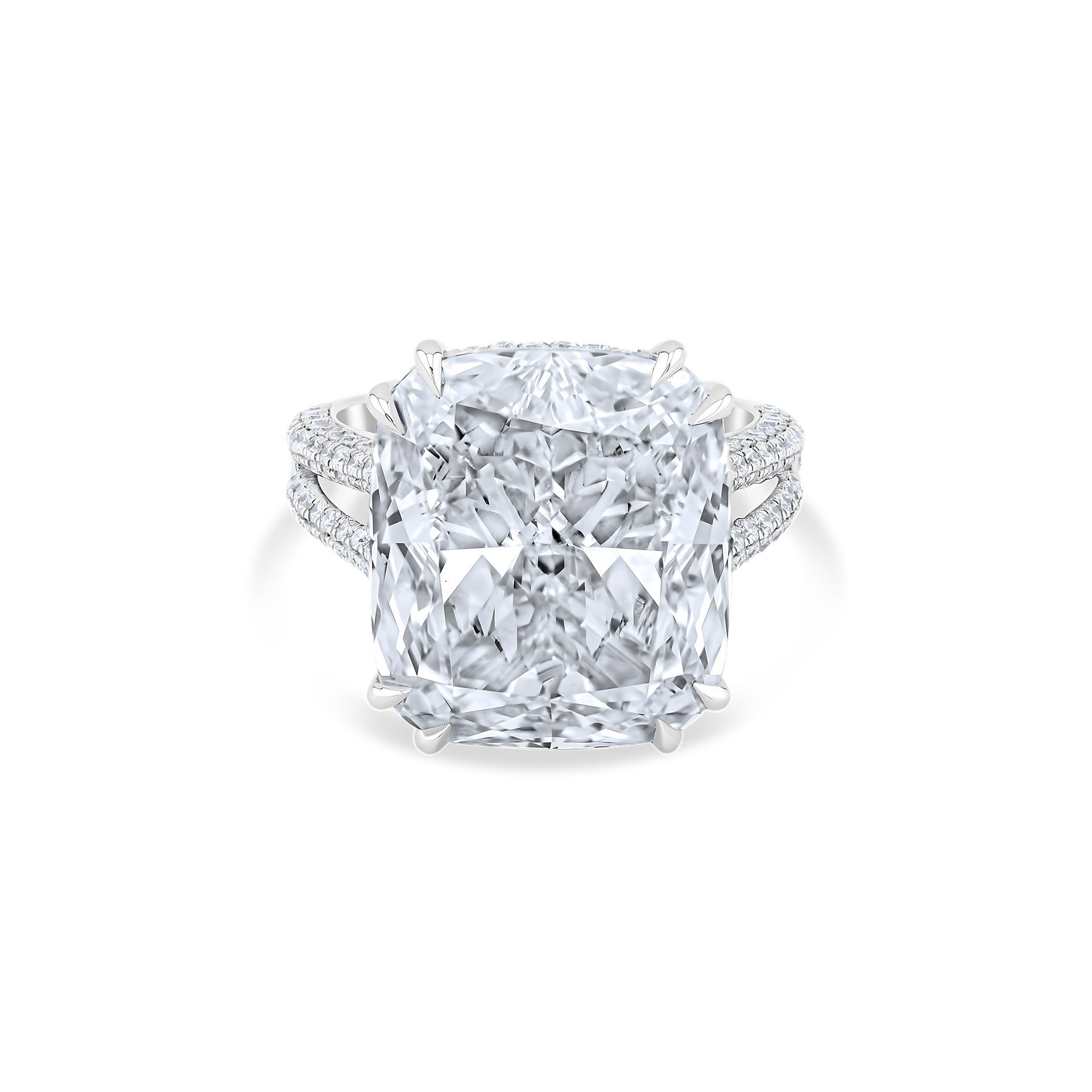 RADIANT SPLIT-SHANK DIAMOND RING