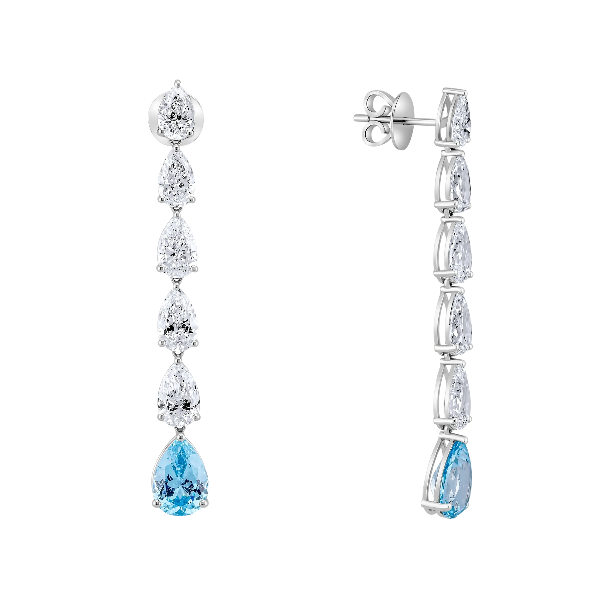Paraiba & Diamond Earrings