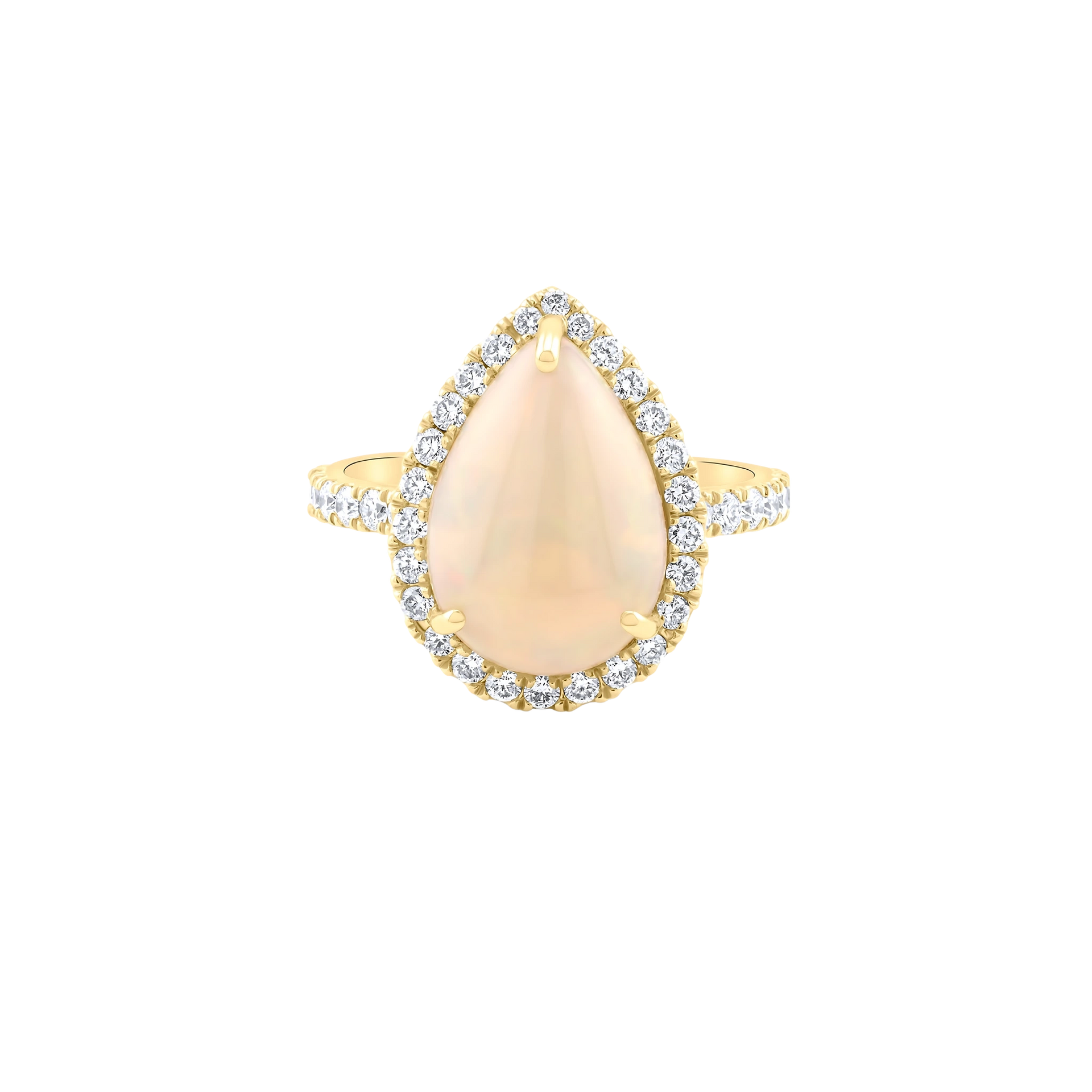 Opal Diamond Ring