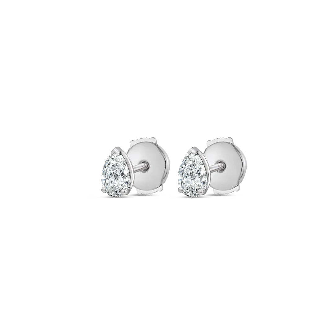 PEAR DIAMOND STUD EARRINGS