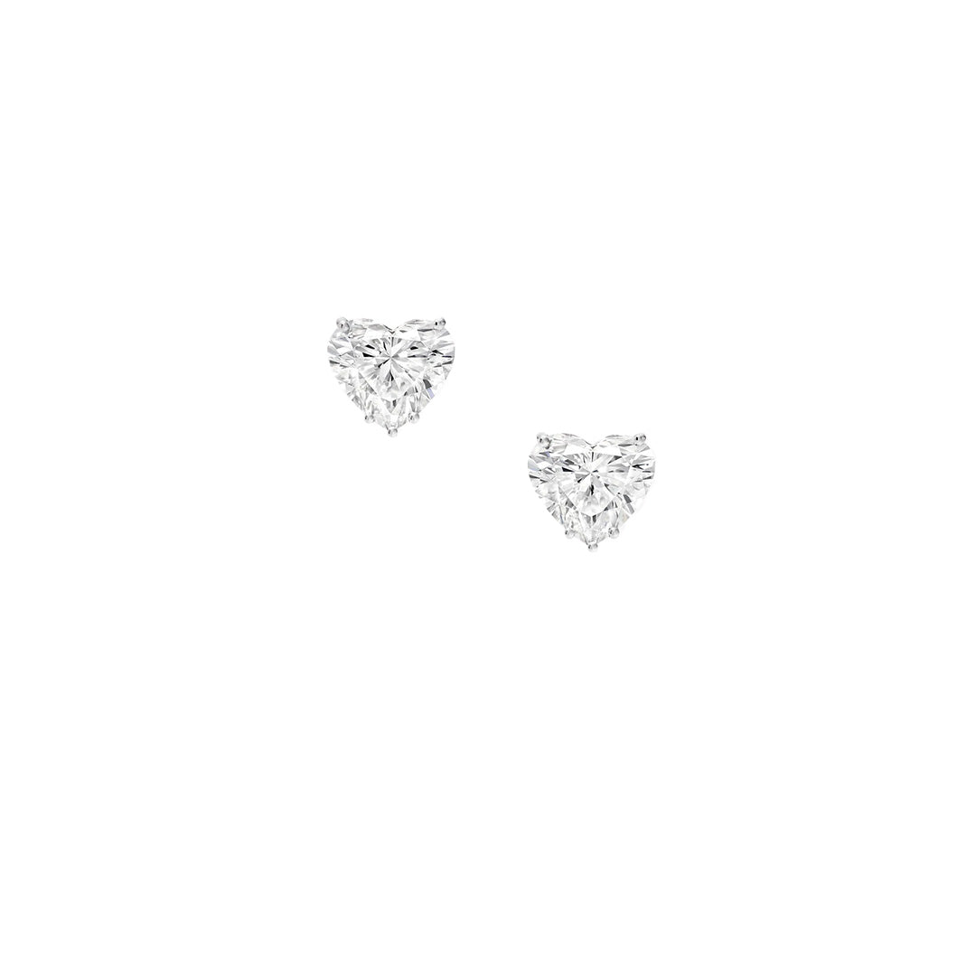 HEART CUT DIAMOND EARRINGS