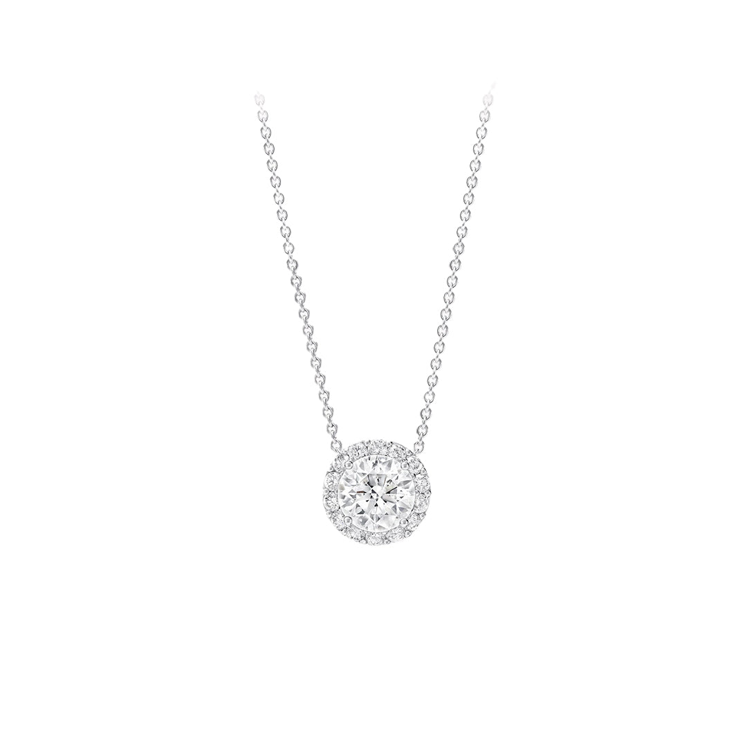 ROUND HALO DIAMOND PENDANT