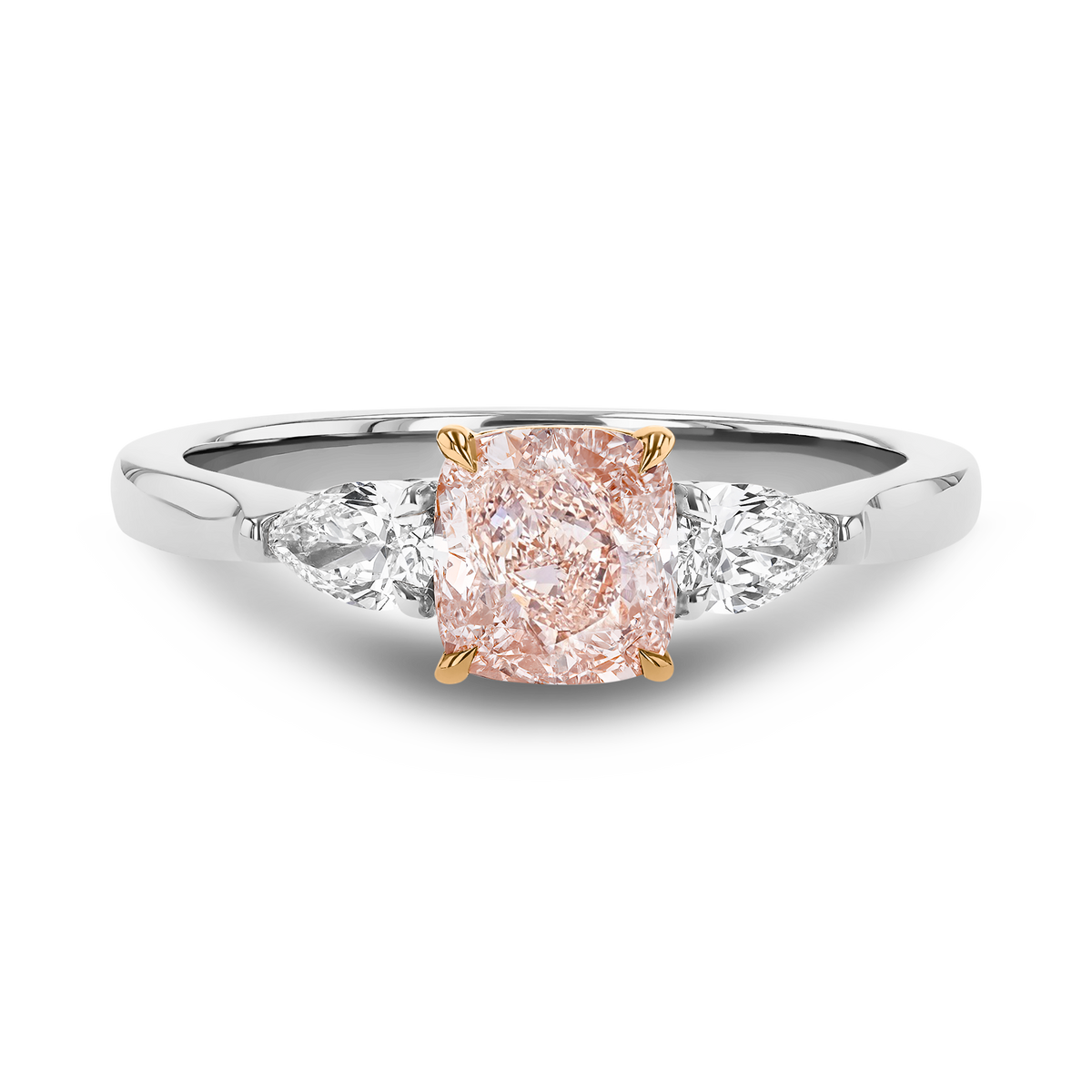 CUSHION PINK DIAMOND RING