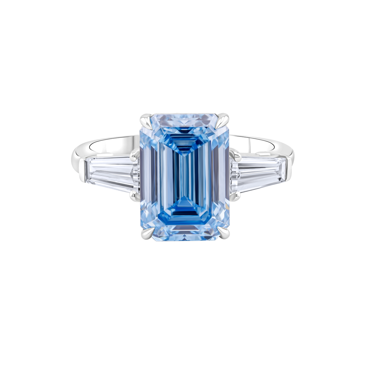 Blue Diamond Ring