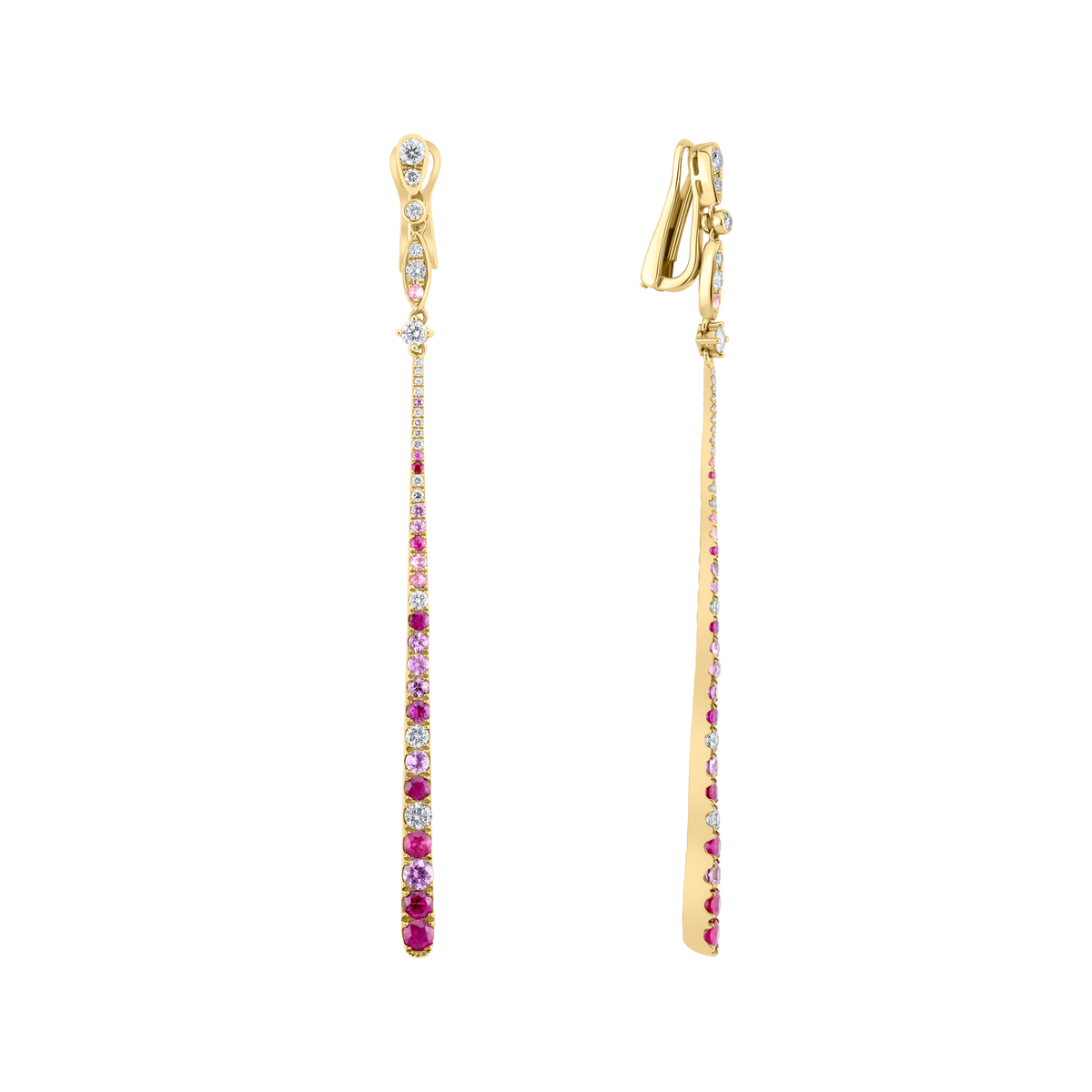 Rubies & Diamond Earrings