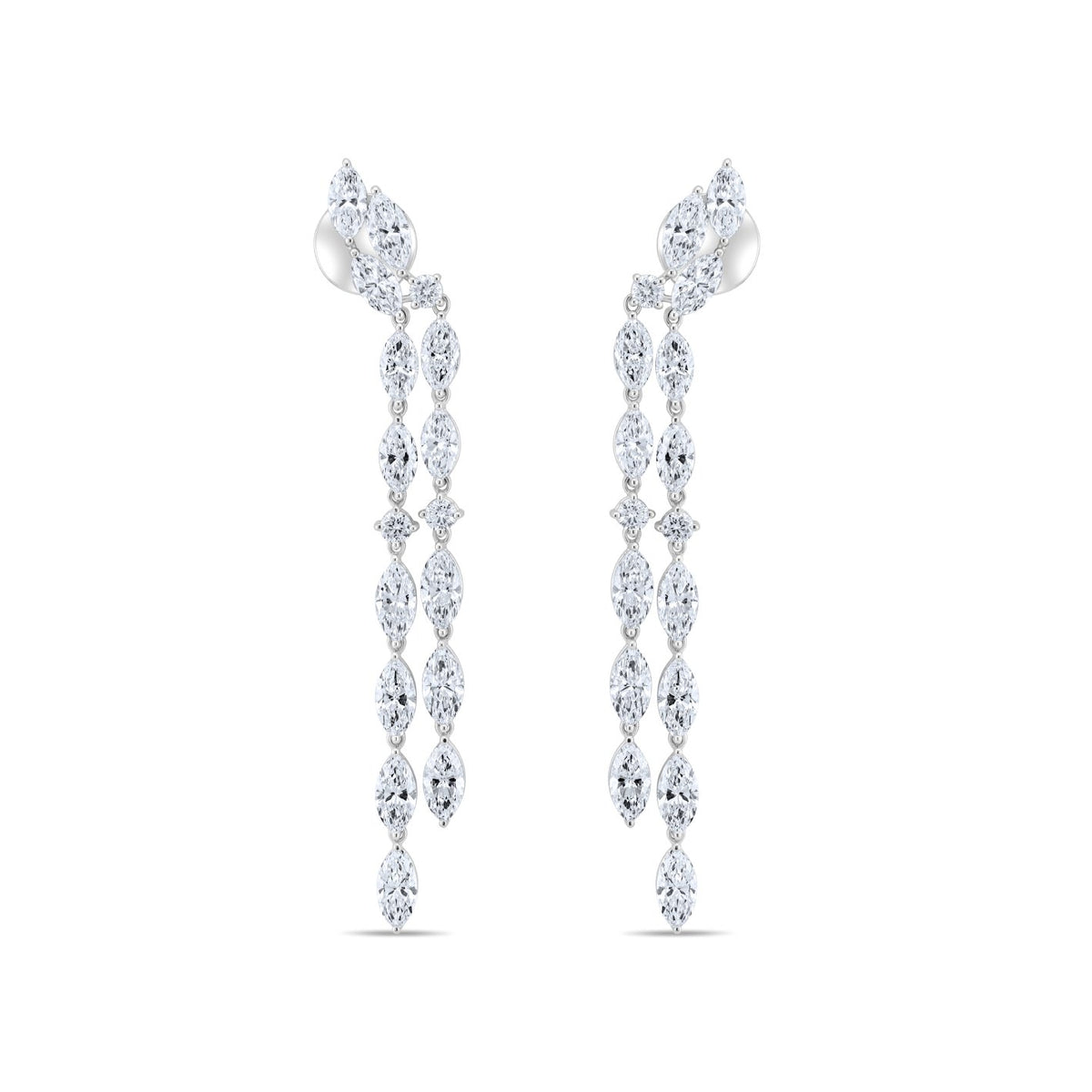 MARQUISE DIAMOND DROP EARRINGS