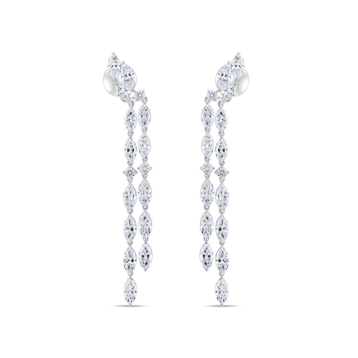 MARQUISE DIAMOND DROP EARRINGS