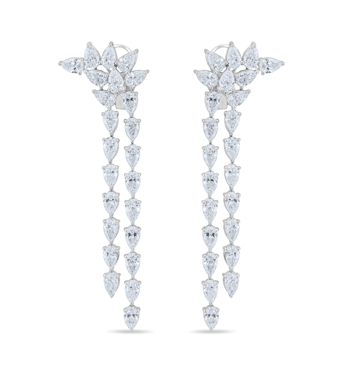 PEAR DIAMOND DROP EARRINGS