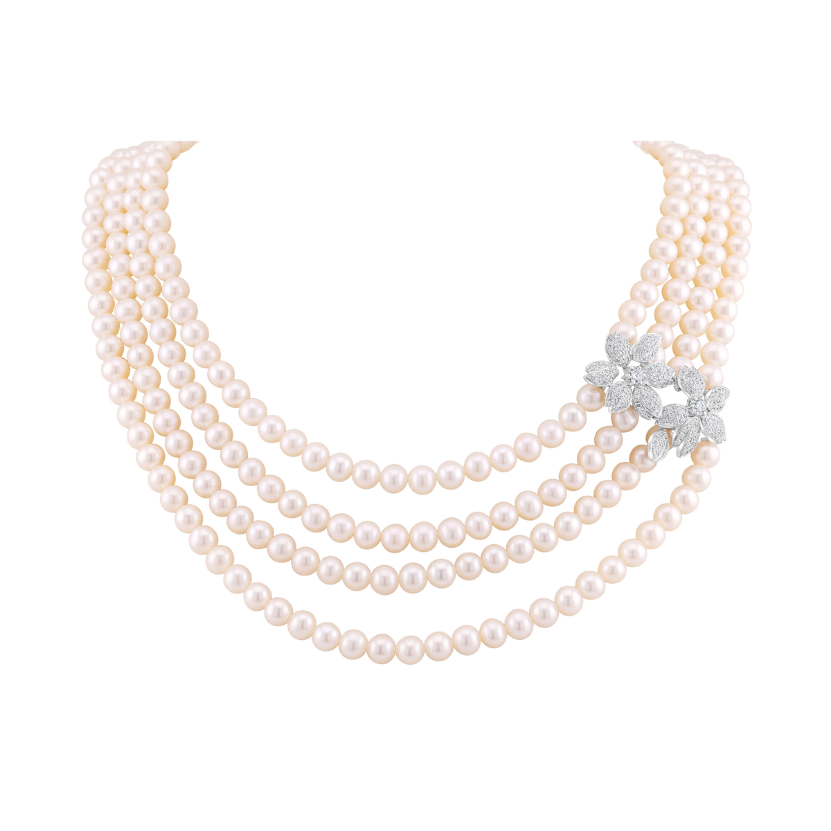 Pearl Diamond Necklace