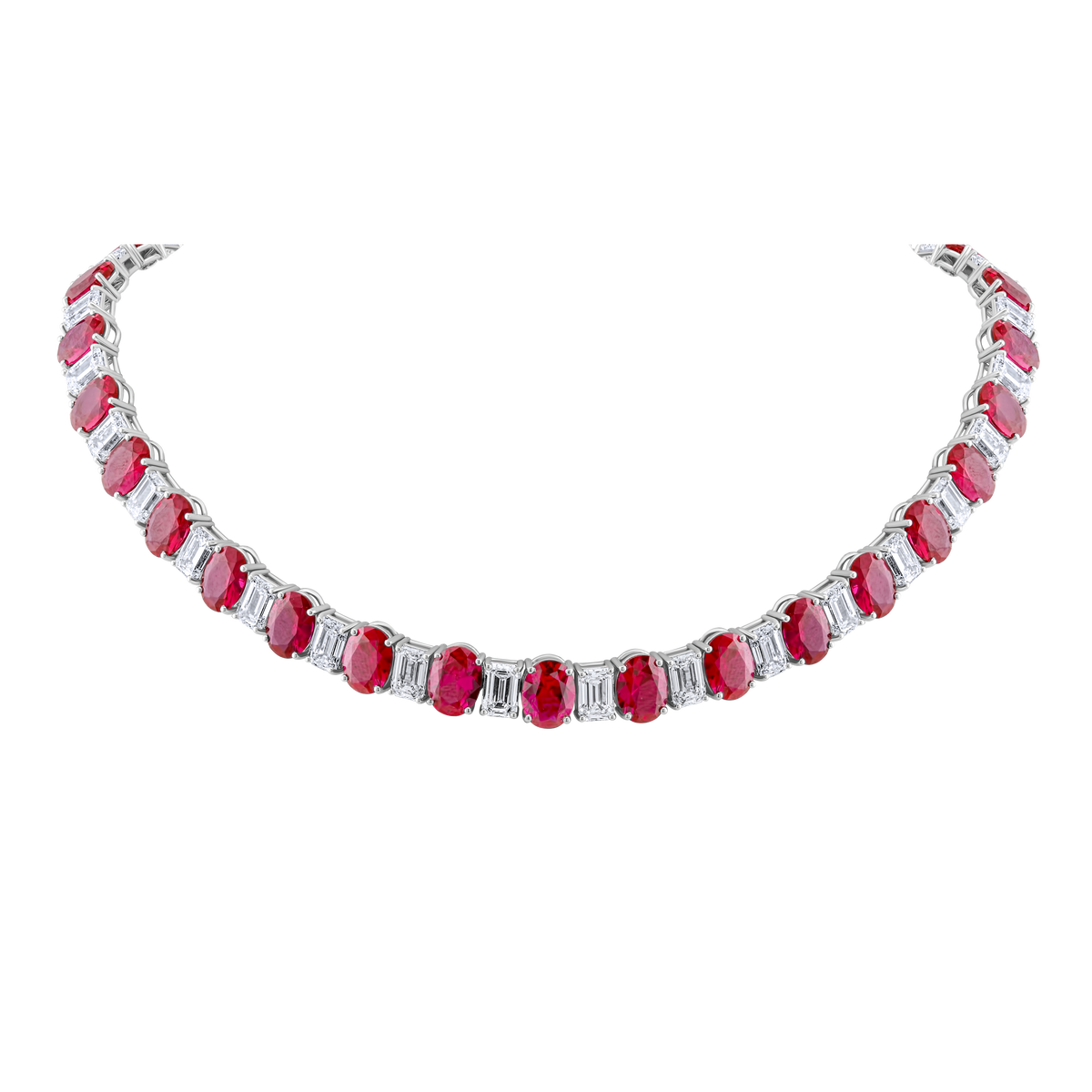 Ruby & Diamond Neckalce