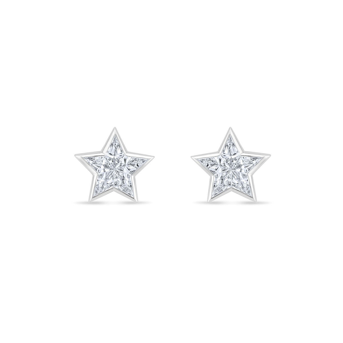STAR DIAMOND STUD EARRINGS