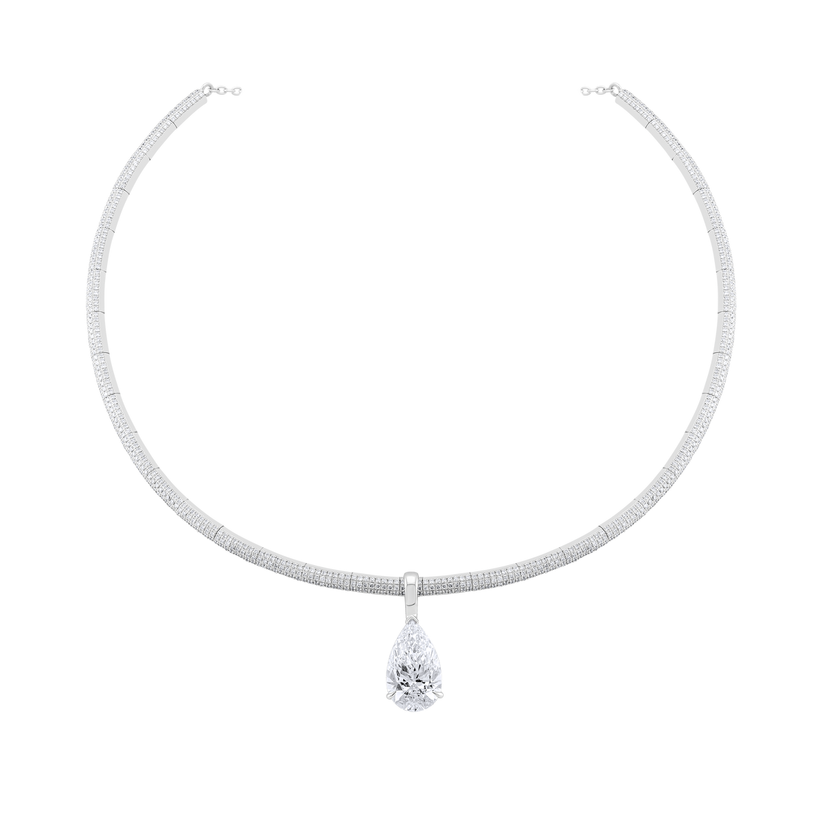 Pear Diamonds Necklace