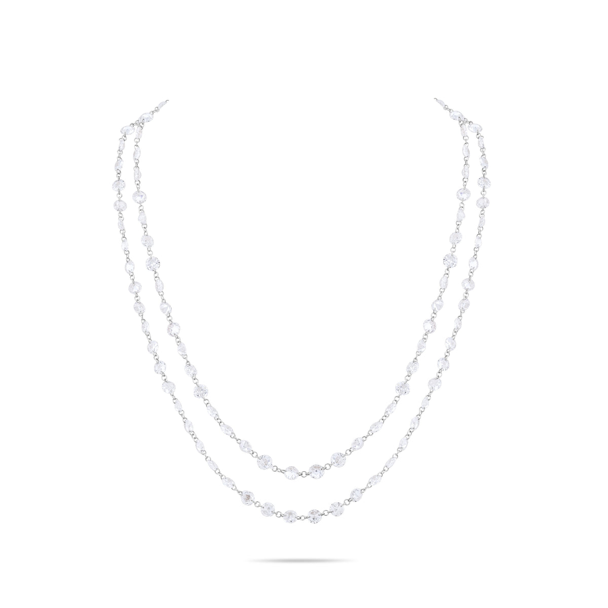 DIAMOND STATION LAYERED NECKLACE