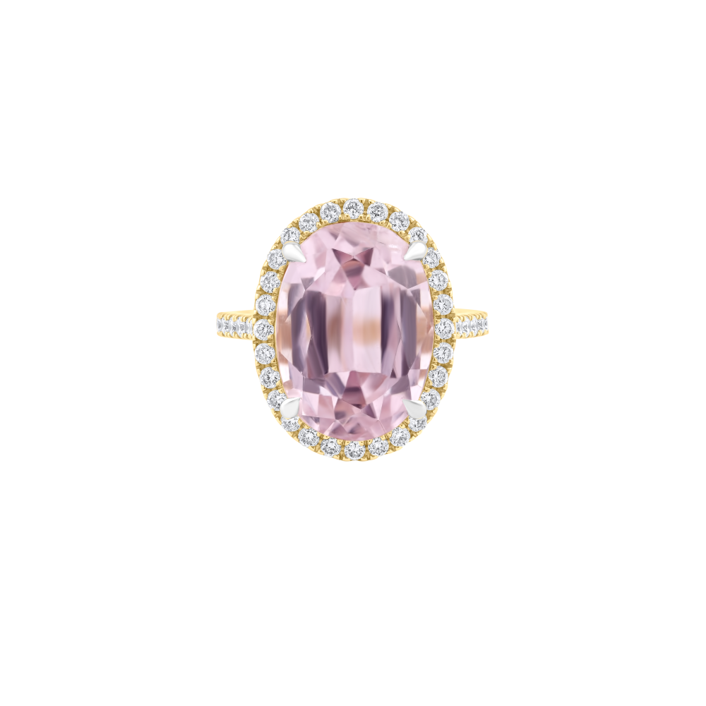 Morganite Diamond Ring