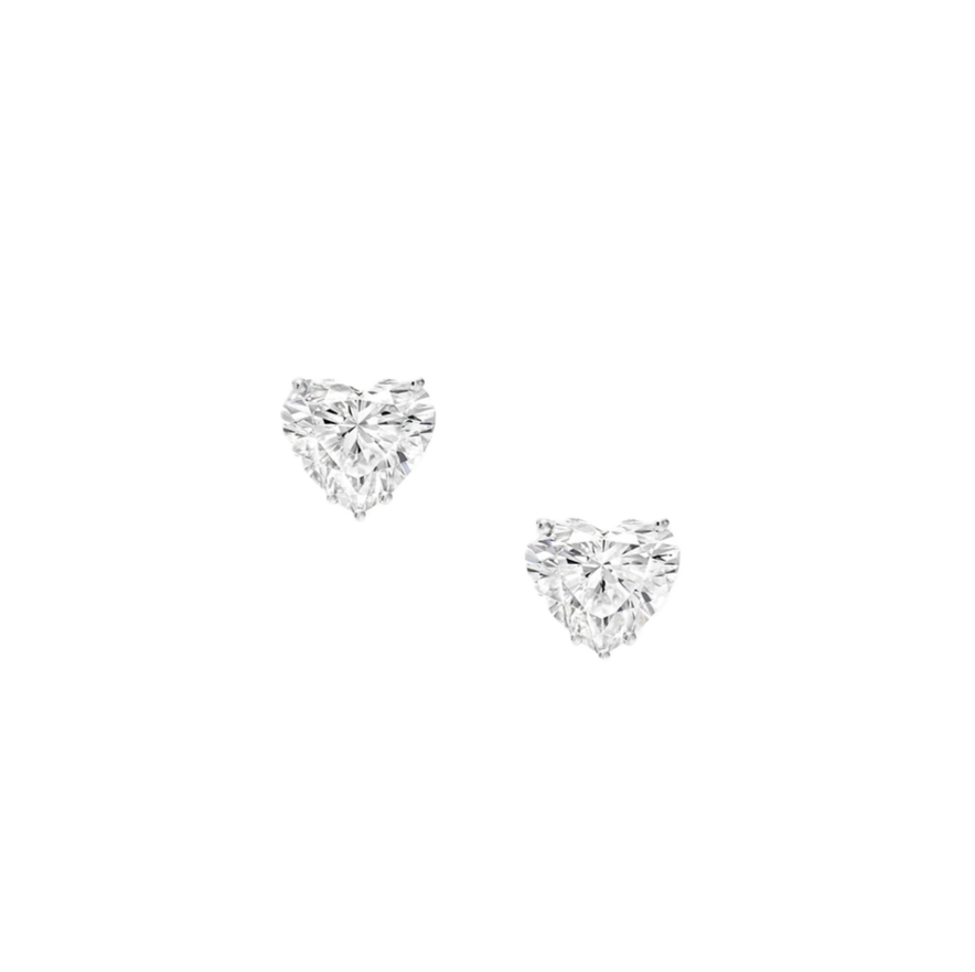 HEART CUT DIAMOND EARRINGS