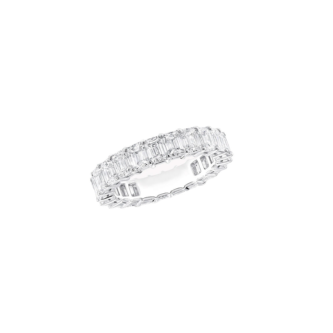 EMERALD-CUT DIAMOND ETERNITY BAND
