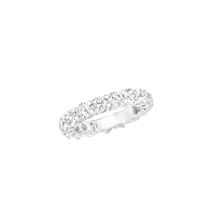 Diamond ring on a white background