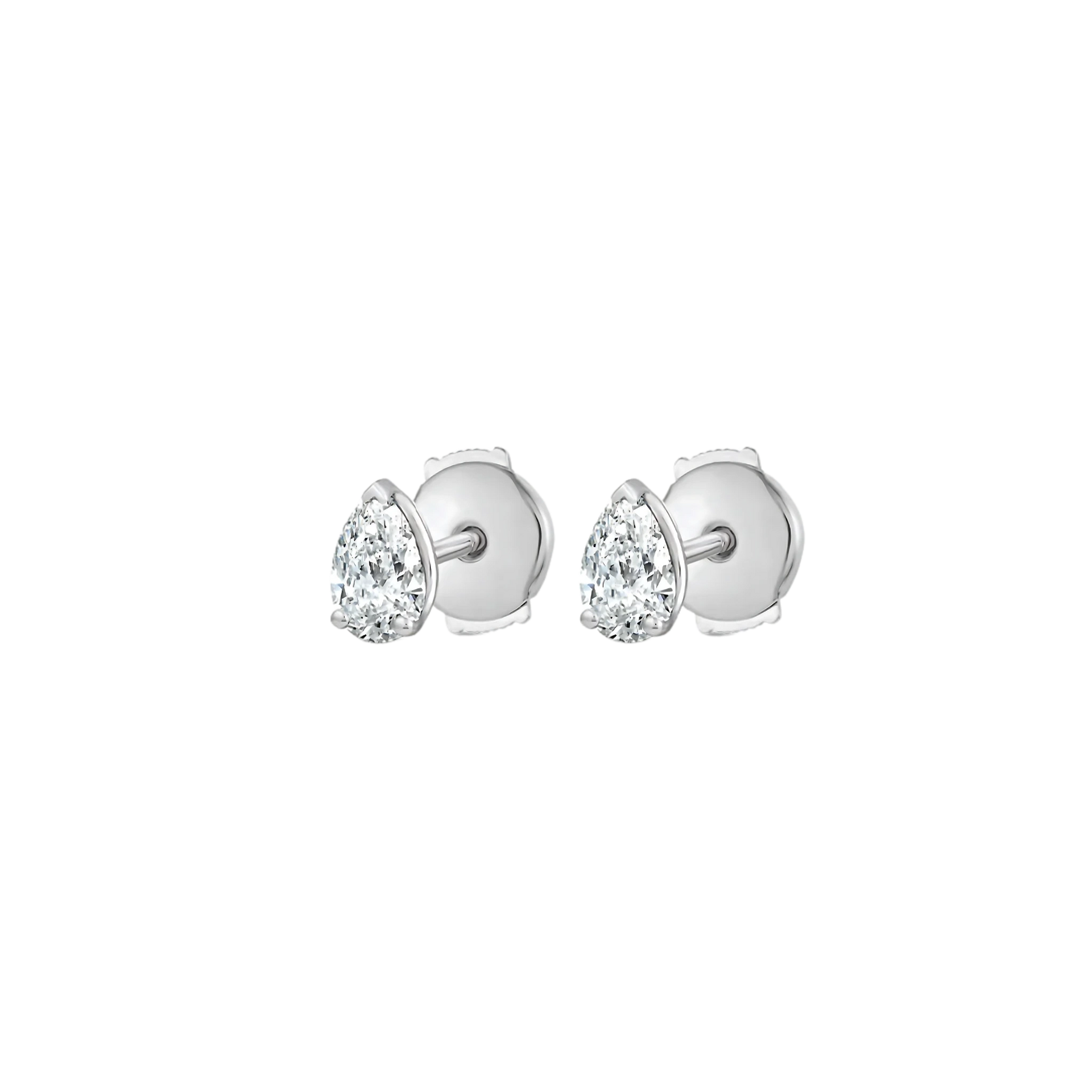 PEAR DIAMOND STUD EARRINGS