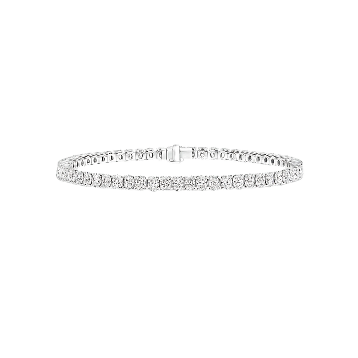 Diamond bracelet on a white background