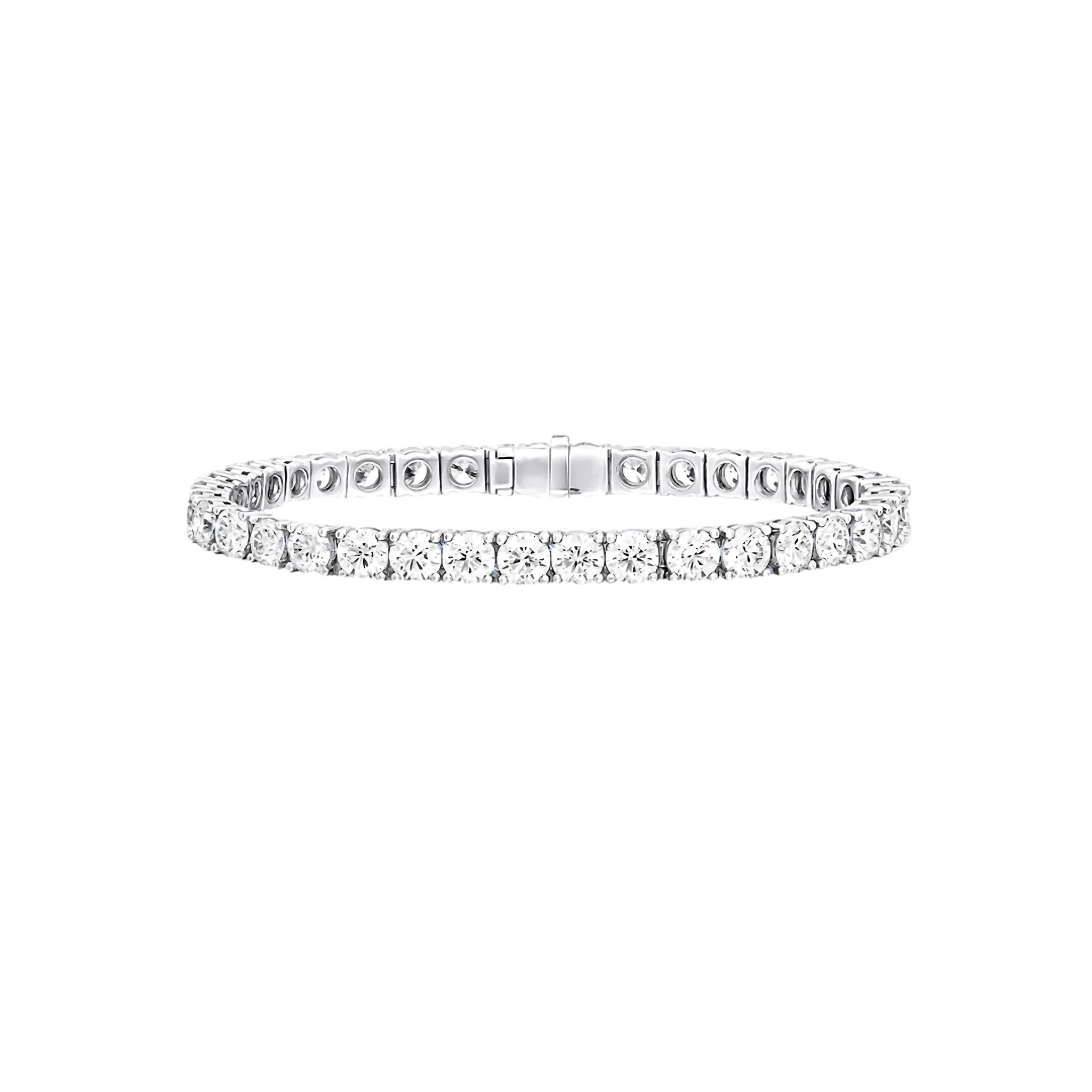 Diamond bracelet on a white background