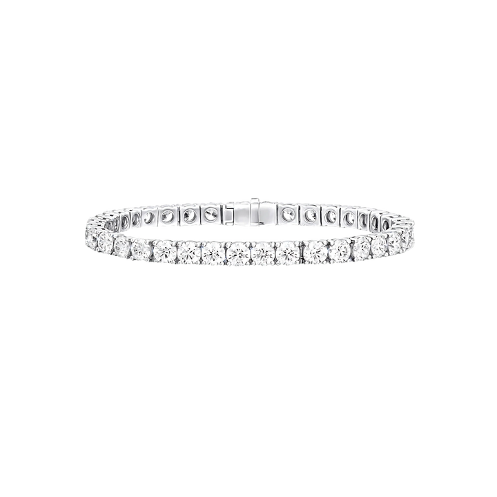 Diamond bracelet on a white background