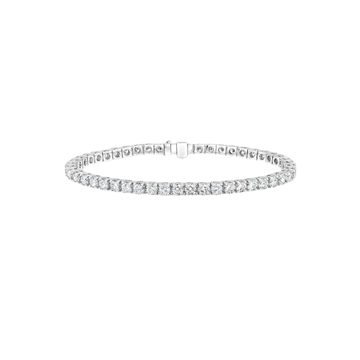 Diamond bracelet on a white background