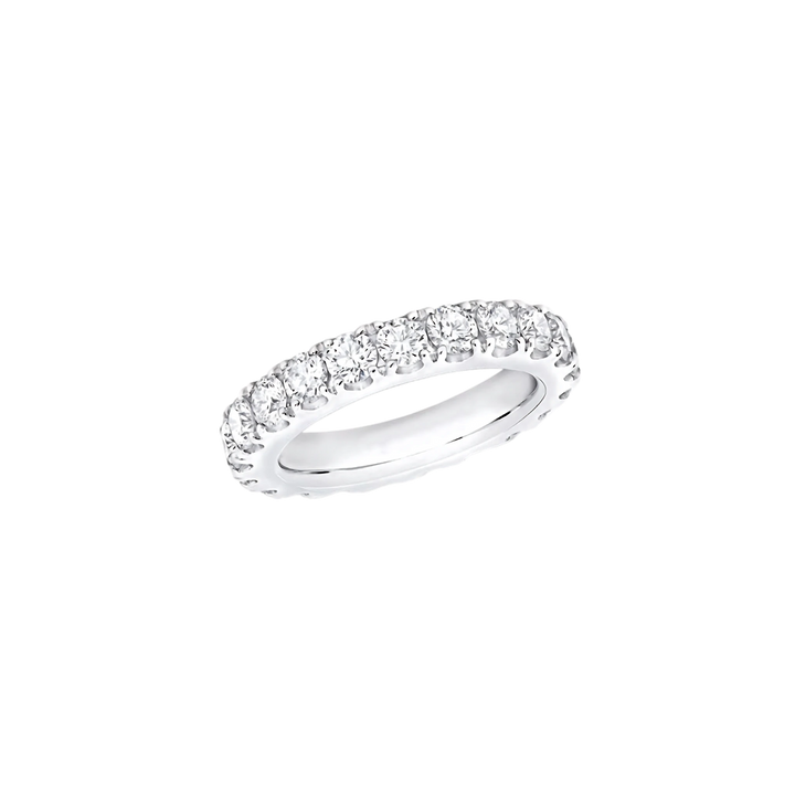 Diamond ring on a white background