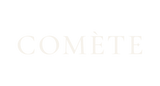 Comète Jewellery logo in navy blue on a white background